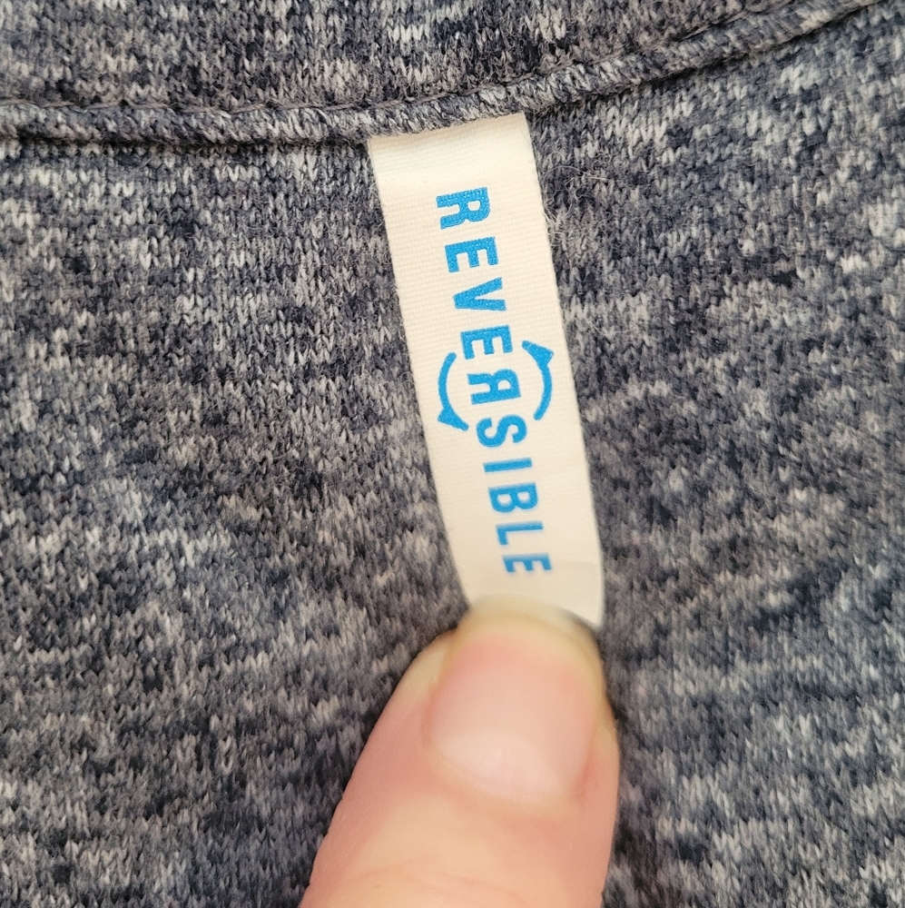 Columbia Blue Hooded Jacket with Orange Zipper Reversible - Picture 3 of 8